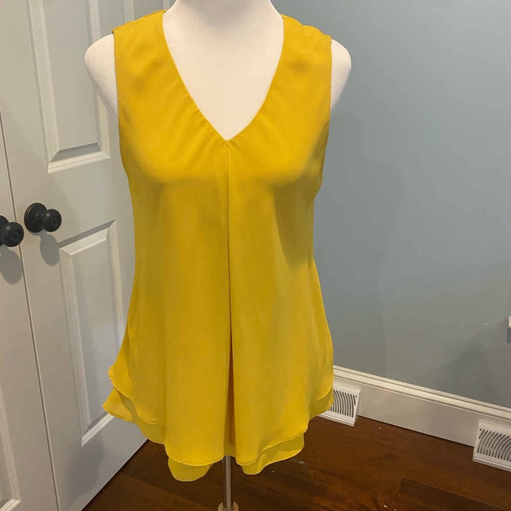 Bali Vibrant Mustard Sleeveless Blouse